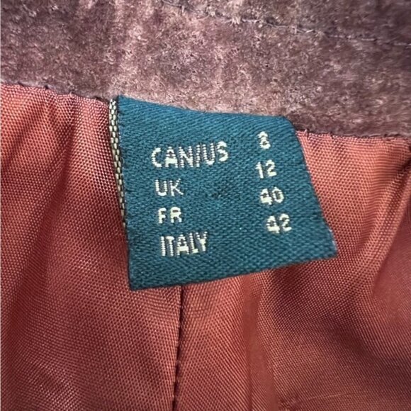 Danier Brown Suede Leather Straight Leg Pants Size 8 - Picture 13 of 16